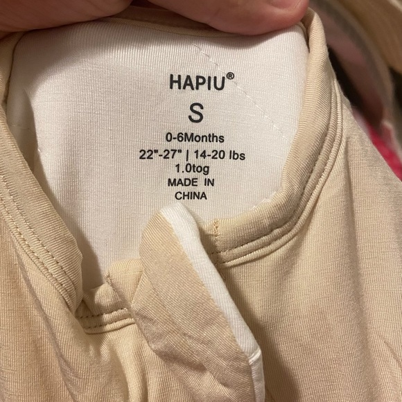 HAPIU Unisex Rayon Made from Bamboo Baby Sleep Sack TOG 1.0, 2-Way Zipper YKK, W - Picture 2 of 2